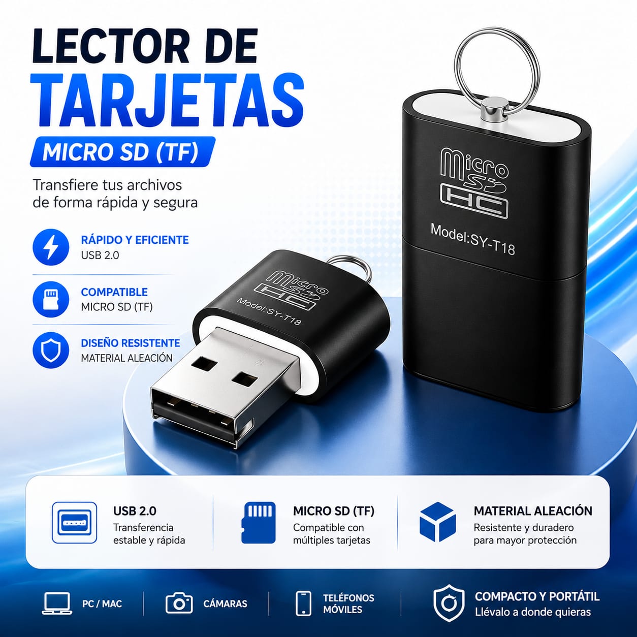 Lector 2.0 Tarjeta Micro Sd De Alta Velocidad Sg23